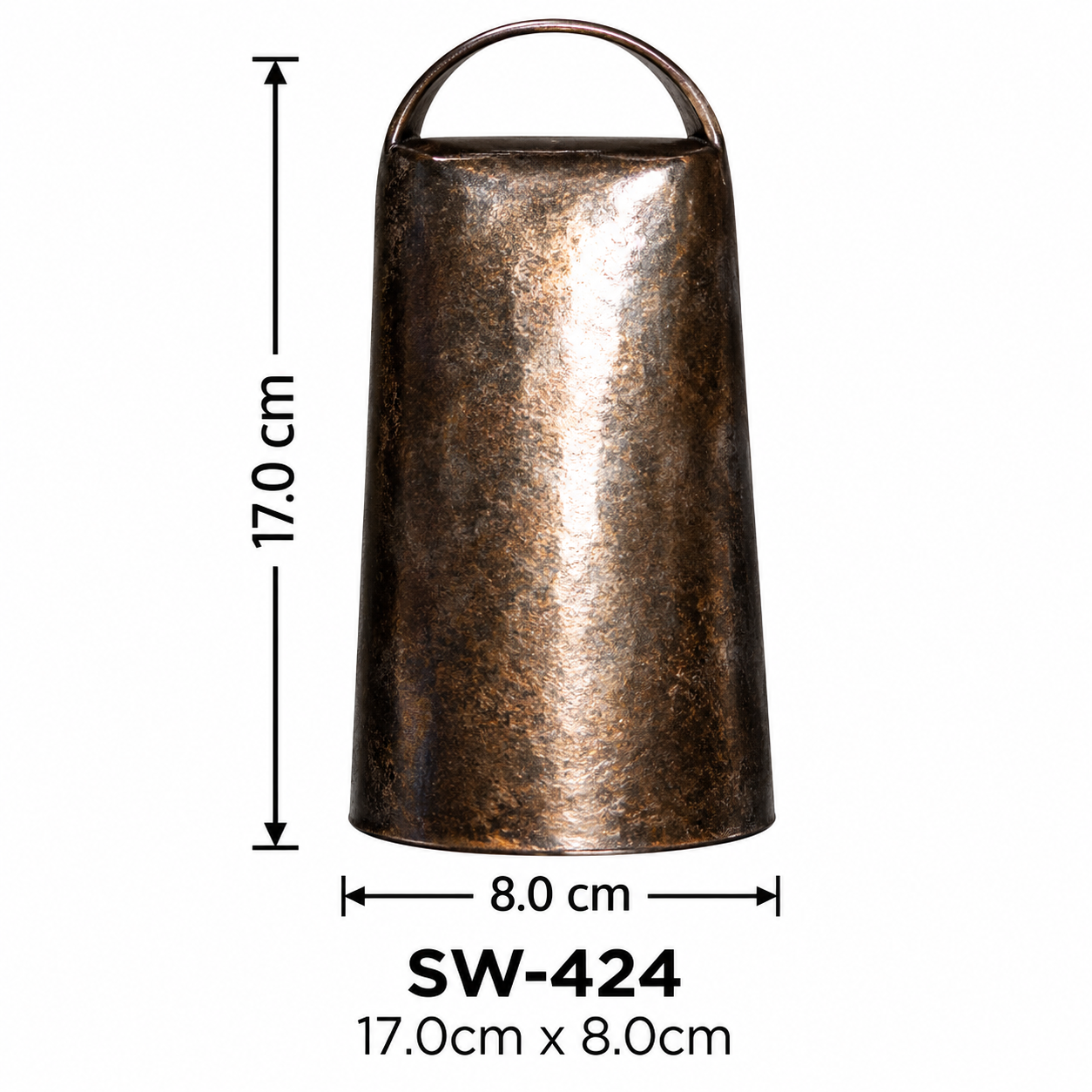 Cow Bells (4) Handmade Steel Cow Bell / Livestock Marker (SW-424, 17.0cm x 8.0cm) - Image 1