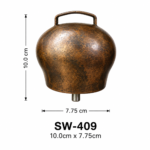 Handmade Steel Cow Bell / Livestock Marker (SW-409, 10.0cm x 7.75cm)