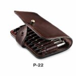 Handmade Genuine Leather Roll-Up Ammunition / Cartridge Wallet (P-22)