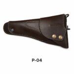 Handmade Full-Flap Genuine Leather Military-Style Holster (P-04)