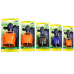 Colorful Powder-Coated Steel Livestock Cow Bell Retail Pack Set