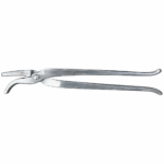 Stainless Steel Veterinary Tooth Extracting Forceps / Curved Serrated Extraction Pliers