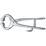 Stainless Steel Veterinary Bull Lead Nose Tongs / Cattle Restraint Pincers