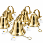 Polished Brass Wall-Mounted Farmhouse & Ship Bells Display Pack