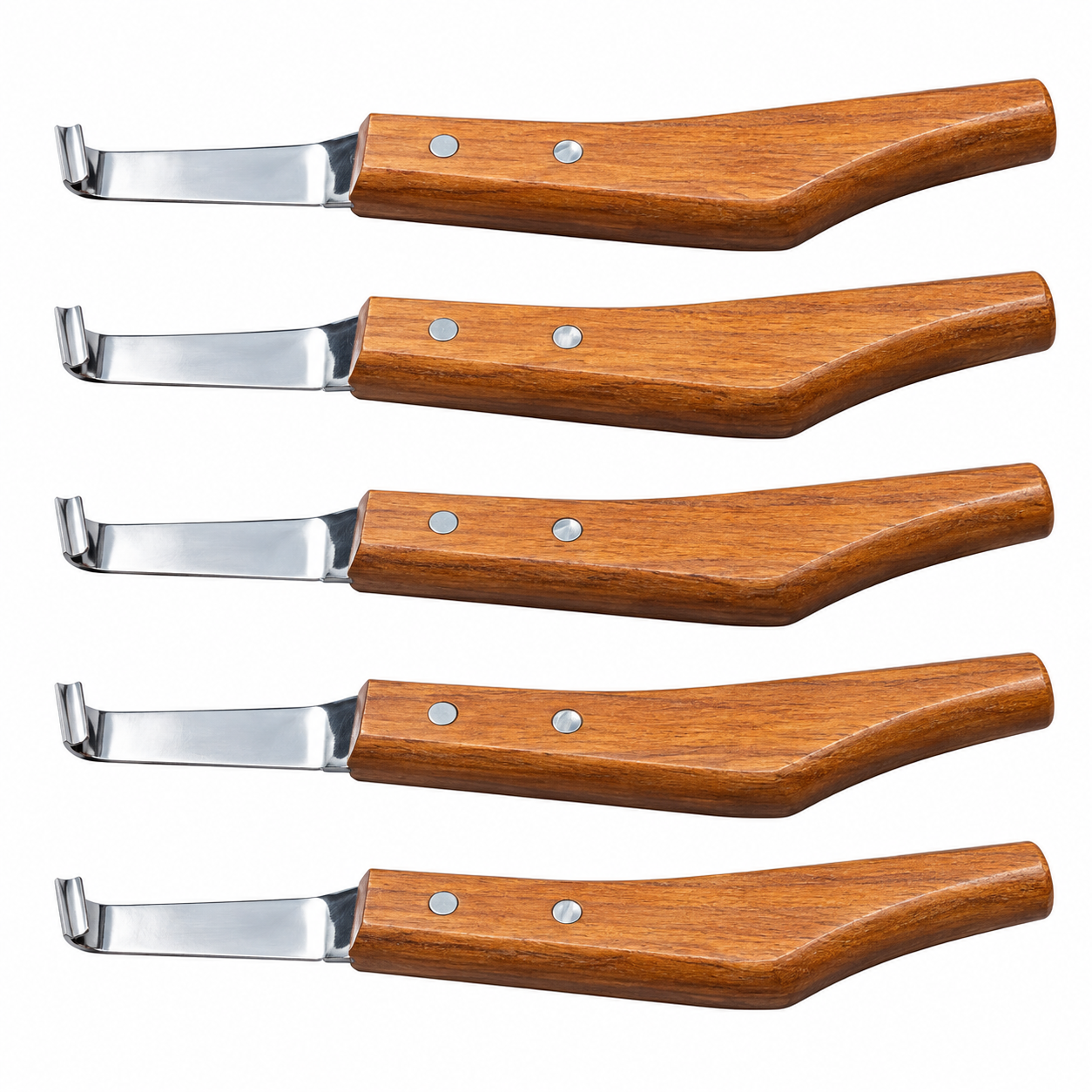 2 Professional Farrier Hoof Knife Set (Loop Blade / Curved Blade) - Image 1