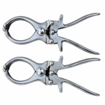 Stainless Steel Veterinary Compound-Action Burdizzo Castrator Set / Bloodless Castration Forceps