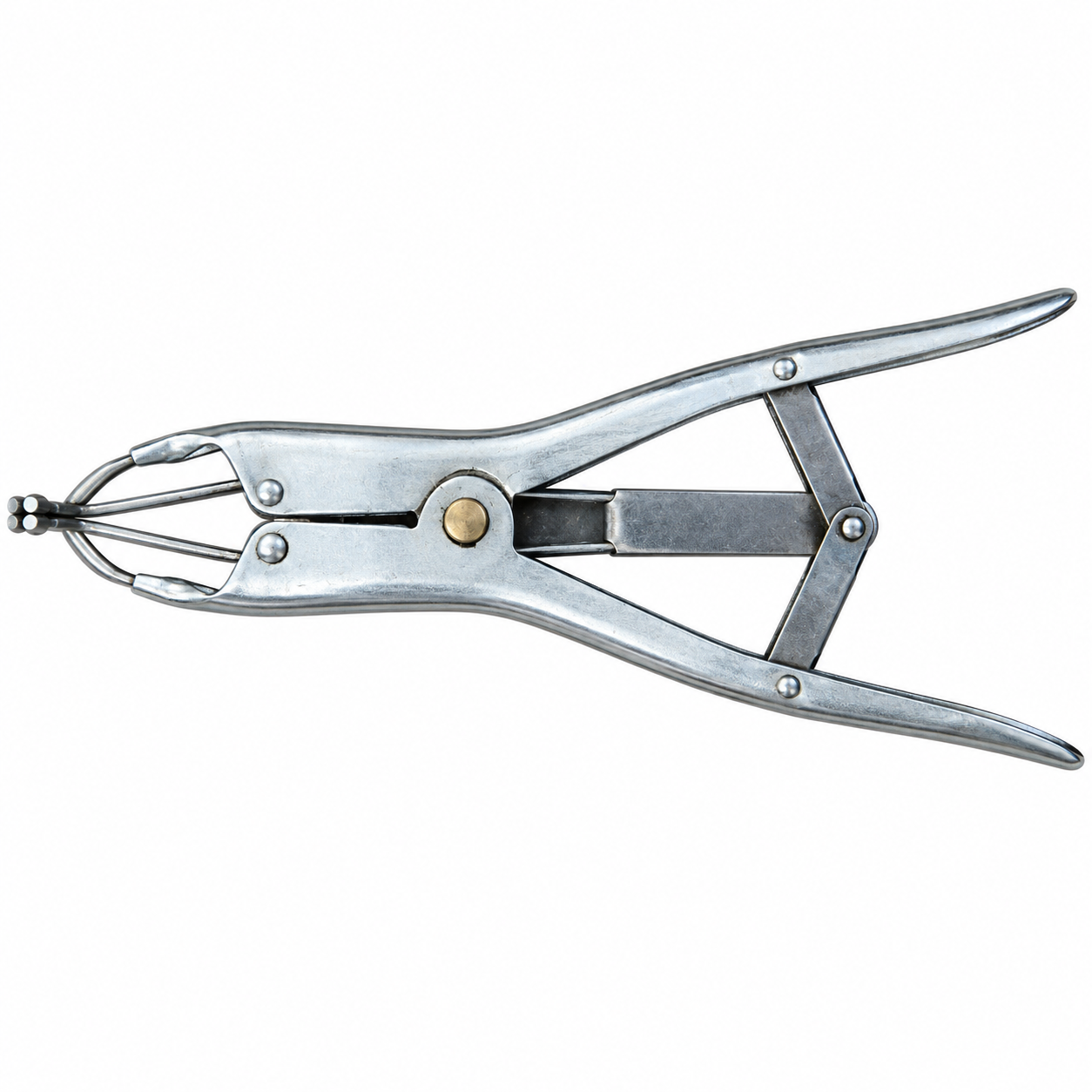 21 All-Metal Stainless Steel Veterinary Elastrator Pliers / Castration Ring Expansion Forceps - Image 1