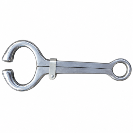 Stainless Steel Veterinary Bull Nose Lead Holder / Cattle Restraint Ring Lead