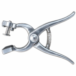 Spring-Loaded Stainless Steel Livestock Ear Tag Pliers Applicator