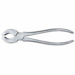 Stainless Steel Veterinary Bull Nose Ring Pliers / Nose Lead Applicator