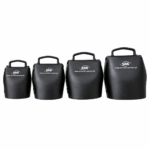 Heavy-Duty Matte Black Steel Livestock Cow Bell Set (Assorted Sizes)