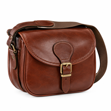 Premium Vintage Leather Saddle Messenger Bag