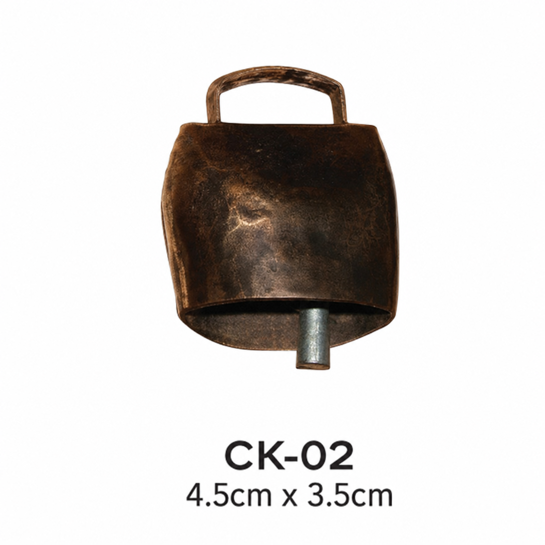 Cow Bells (13) Rustic Antique Bronze Swiss / Alpine Cowbell (Model CK-02) - Image 1