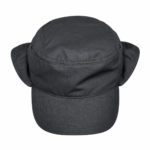 Tactical Black Ripstop Military Cap with Foldable Ear Flaps