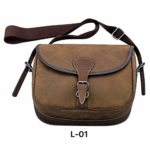 Classic Vintage Leather Field Cartridge & Messenger Bag (L-01)