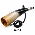 Traditional Dual-Tone Natural Horn Hunting Bugle Call with Lanyard (Model A-51)