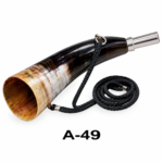 Traditional Natural Horn Hunting Bugle Call with Lanyard (Model A-49)