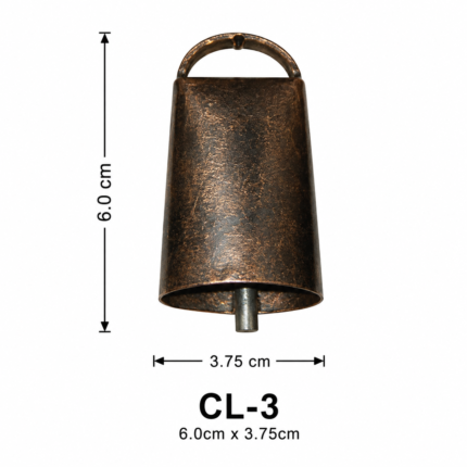 Handmade Miniature Steel Cow Bell / Livestock Marker (CL-3, 6.0cm x 3.75cm)