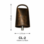 Handmade Miniature Steel Cow Bell / Livestock Marker (CL-2, 4.5cm x 3.25cm)