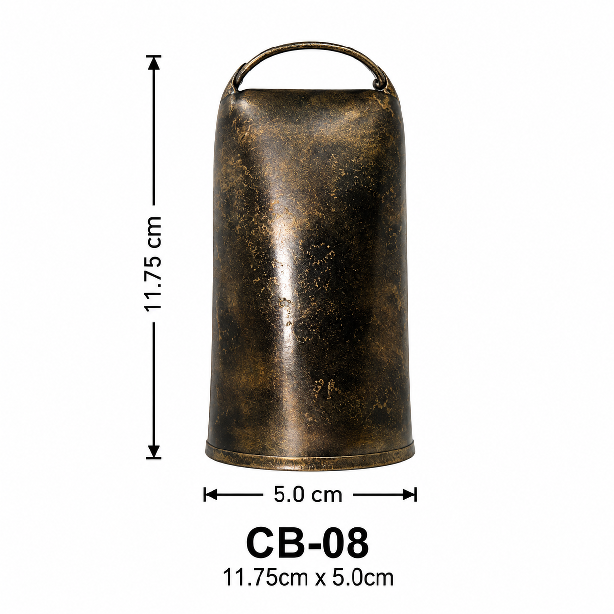 cow bells 20 (21) Antique Copper Finish Large Metal Cowbell (Model CB-08) - Image 1