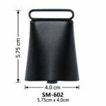 Matte Black Finish Steel Alpine / Cowbell (Model SM-602)