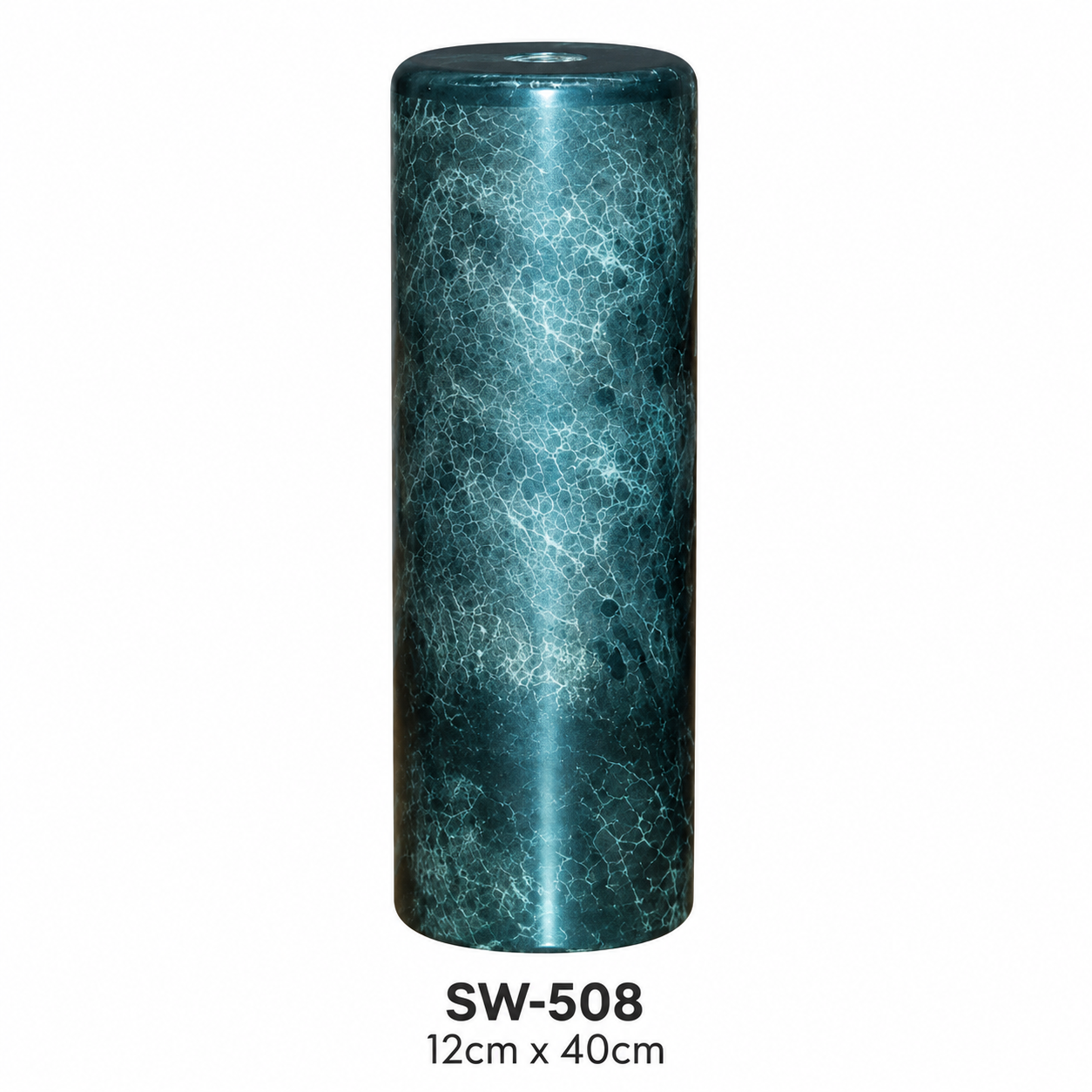 cow bells 20 (36 (9) Cylindrical Teal Marbled Stone / Mineral Component (Model SW-508) - Image 1