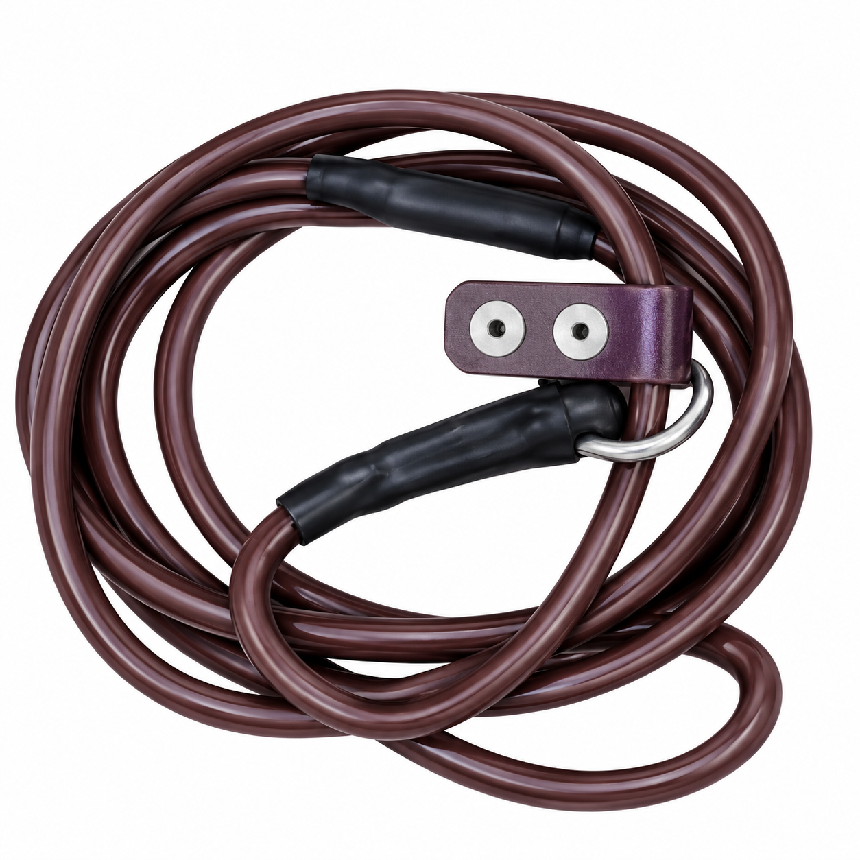 dl (2) Heavy-Duty Waterproof Coated Cable Slip Dog Leads - Image 1