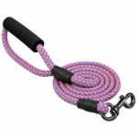 Padded Foam Handle Braided Rope Dog Leash